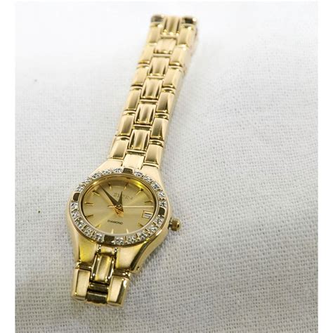 elgin ladies watch with diamonds.